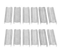 Ciieeo Juego de 600 Clips Tipo M para Jaulas de Aves y Conejos, Grapas de Acero bajo Carbono con Ranuras, Herramienta Manual para Reparación de Cercas y Mallas de Mascotas, Accesorio