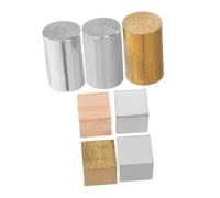 Ciieeo Juego de 7 cubos de densidad de cobre, hierro, aluminio, metal, ciencia, cubos de actividad para aprendizaje de física, herramienta de enseñanza portátil para experimentos de laboratorio y