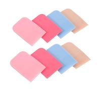 Ciieeo Juego de 8 Brochas de Silicona Impermeables para Maquillaje y Mascarillas, Aplicadores Faciales Suaves en Azul, Rosa, Caqui y Fucsia, Herramienta Multiuso para Cuidado Piel