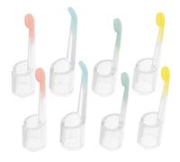 Ciieeo Juego de 8 Puntas Reemplazo para Limpieza de Oídos Cabezal Transparente de Cuchara para Cera Accesorios para Removedor de Cerumen 35Mm y 39Mm Colores Surtidos 2 Rosa 2