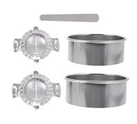 Ciieeo Juego de Moldes y Diseño Simple para Hacer Empanadillas de Acero Inoxidable Alta Resistencia a Temperaturas para Cocina