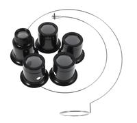 Ciieeo Juego de Pequeñas Oculares Diseño y Cómodo con Múltiples Aumentos 3X a 20x, Material Plástico y para Inspección Precisa para Reparación de Relojes y Joyería