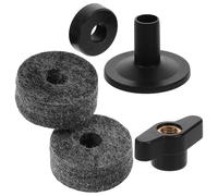 Ciieeo Juego de Soportes para Platillos de Batería Fieltro Protector, Kit de Accesorios Soporte Plástico Ajustable y Almohadillas para Protección y Estabilidad en Interpretación