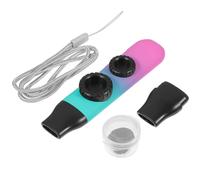 Ciieeo Kazoo Doble Dos Orificios y Ajuste de Tono Alto, Plástico Seguro en Color Degradado Azul, Instrumento Musical Portátil Adecuado para Niños y Acompañamiento de Guitarra