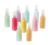 Ciieeo Kit de 10 Botellas de Spray Recargables de 50ml Color Aleatorio en Color Macarrón, Hechas de Pet Resistente, Ligeras y Fáciles de Llevar para Actividades al Aire Libre