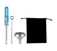 Ciieeo Kit de Llenado para Urnas Pequeñas Embudo de Acero Inoxidable, Embudo Dispensador Miniatura, Herramienta para Joyas de Cremación, Accesorios para Recuerdo de Mascotas, Uso