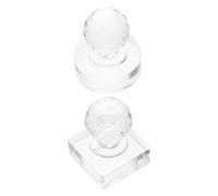 Ciieeo Kit Prensador Maquillaje 2 Piezas Moldes Cuadrados 9 Compartimentos y Redondo 27 Mm, Herramienta Sello Sombra de Ojos, Rubor, Cejas E Iluminador, para Reparación y Recarga Paletas