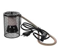 Ciieeo Lámpara Calentadora para Reptiles Cerámica Negra 70X105 MM Tubo Antipicaduras Luz Calefactora Segura para Jaulas Compatible Ac220-240v Adecuado para Tortugas y