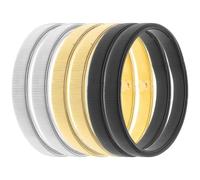 Ciieeo Ligas de Manga Metálicas Elásticas para Hombre 6 Piezas 2 Negras 2 Doradas 2 Plateadas Sujetadores de Mangas para Camisa Puños Formales Brazaletes Ajustables para Vestir