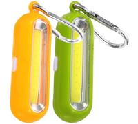 Ciieeo Linterna Llavero LED Potente 2 Unidades Verde y Amarillo Mini Linterna sin Pilas para Emergencias Camping Senderismo y Actividades al Aire Libre