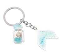 Ciieeo Llavero Colgante Botella de Deseos con de Sirena Luminosa Diseño Océano Soñador Accesorio para Mochila Regalo Original para Despedida de Soltero o Soltera