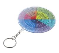 Ciieeo Llavero Rueda de Sentimientos Acrílico y Metal Resistente Diseño Redondo para Bolso 1 Pieza