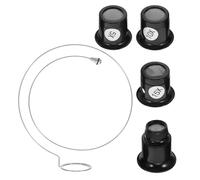 Ciieeo Lupa de Joyero Profesional 5 Piezas 5X 10X 15X 20X con Lupa de Cristal para Reparación y Mantenimiento de Relojes Kit de Herramientas Portátil para Inspección y Joyería