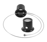 Ciieeo Lupa Monocular para Relojero con Aumento 15x, Lente de Vidrio y Diadema de Plástico, Set de 5 Piezas para Reparación de Joyería y Ensamblaje de Relojes