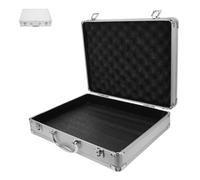 Ciieeo Maletín de Aluminio Portátil para Herramientas Caja de Almacenamiento Resistente a Golpes Caja Metálica Ligera Color Plata Maletín Multifuncional para Bricolaje y Trabajo
