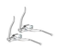 Ciieeo Manetas de Freno para Bicicleta de Carretera 1 Par de Palancas de Freno de Aleación de Aluminio Plateadas Compatibles Manillar de Bicicleta Piezas de Ciclismo para Uso Diario y