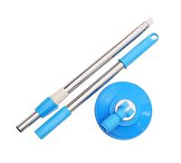Ciieeo Mango Giratorio Telescópico de Acero Inoxidable Palo de Fregona Extensible Azul Accesorio de Repuesto para Trapeador Comercial Rotación 360 Grados para Limpieza