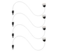 Ciieeo Manguera Flexible para Máquina de Sellado al Vacío, Tubo de Sellado al Vacío de 4 Piezas, Accesorio para Selladora de Alimentos, Manguera del Puerto para Envasadora Vacio