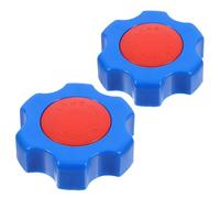 Ciieeo Manija de Válvula Abs Azul 6x6 Cm 2 Piezas para Válvula de Compuerta, Volante de Repuesto Resistente para Cierre de Agua, Manijas para Exteriores y Piezas de Grifo de Plomería