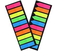 Ciieeo Marcadores de Índice Adhesivos Fluorescentes Pet, 20 Pestañas en 10 Colores Punta Flecha 10 Colores Pastel, Reutilizables y Reposicionables, Ideales para Estudio y Oficina