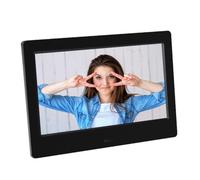 Ciieeo Marco Digital para Fotos de Negro Reproductor Electrónico de Álbum Digital Compatible con USB y Tarjeta hasta Soporte para Escritorio o Pared Visualización Clara y Fácil de Usar