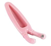 Ciieeo Masajeador Nasal Portátil Plástico y Acero, Rosa Raspador de Nariz Pequeño para Masaje Nasal y Relajación Piel, Agarre Cómodo, para Nariz