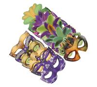 Ciieeo Máscara de Carnaval de Media Cara 12 Piezas Antifaz de Papel para Fiesta y Cosplay Máscara de Lentejuelas para Disfraz Accesorios para Carnaval y Halloween