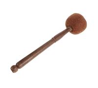 Ciieeo Mazo de Percusión de Madera Baqueta de Fieltro de Lana, Tamaño Mediano Color Café Oscuro, para Cuencos y Meditación, Herramienta Artesanal para Sonido y Bienestar