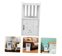 Ciieeo Mesita Noche Rinconera Blanca Moderna Pequeña para Dormitorio Mesa Auxiliar Compacta con Estante Inferior para Almacenamiento Diseño Simple Resistente y Funcional para Decoración d