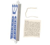 Ciieeo Mezuzah De Metal con y Escritura Hebrea Decoración Judía para Entradas Accesorio Religioso y Elegante para y Oficinas