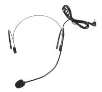 Ciieeo Micrófono de Diadema Cable Pequeño para Profesor, Auricular Negro Ajustable, Micrófono para Hablar y Cantar en Clase y Presentaciones
