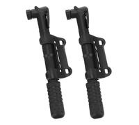 Ciieeo Mini Bomba de Aire para Bicicleta 2 Piezas Negra Bomba Manual Portátil para Neumáticos de Bici Inflador Compacto de Nailon y ABS para Ciclismo de Montaña y Carretera