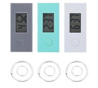 Ciieeo Mini Reloj Digital Portátil con Llavero, Reloj de Bolsillo Pequeño para Niños y Estudiantes, Diseño Ligero y Práctico para Mochilas, Pack 3 Unidades