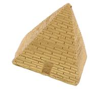 Ciieeo Miniatura Pirámide Egipcia de Resina Decorativa para Hogar y Oficina Escultura Duradera y Realista Adorno Artesanal para Micro Paisaje Único para Cultura