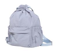Ciieeo Mochila Cordón Azul de Tela Oxford para Mujer, Deporte | Cierre Seguro Cordón, Diseño Ligero y Versátil, Uso Ocio y Compras, Estilo Minimalista
