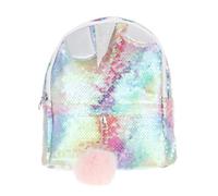 Ciieeo Mochila de Unicornio Lentejuelas para Niños, Mochila de Poliéster Multifuncional Peluche, Adecuado para Escuela y Camping, Diseño Único y Brillante