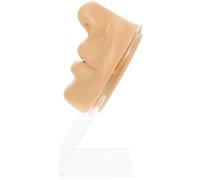 Ciieeo Modelo de Práctica para Perforación Facial con Silicona Color Piel, Soporte para Nariz y Boca, Entrenamiento de Piercing Quirúrgico y Exhibición de Tachuelas Nasales Rectas