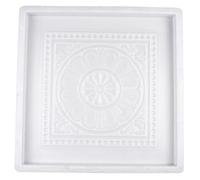 Ciieeo Molde de Plástico para Hacer Ladrillos de Cemento 40x40x3,5 Cm, Reutilizable y Práctico para Pavimento de Jardín Estilo Chino, Plantilla Manual para Adoquines DIY