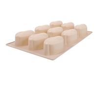 Ciieeo Molde de Silicona para Hacer Dulces 9 Cavidades en Forma de Maíz Antiadherente Tamaño Pequeño Color Gris Apto para Horno Microondas y Congelador Molde para Chocolate y