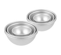 Ciieeo Molde Fácil Desmolde para Pastel de Media Esfera de Aleación de Aluminio de 12 Piezas y Distribución Uniforme del Calor para Repostería y Bricolaje