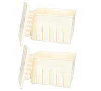 Ciieeo Molde para Hacer Tofu Casero 2 Piezas de Plástico Tamaño Compacto 140x105x95 Mm Reutilizable Práctico para Cocina DIY Utensilios para Fabricantes de Tofu