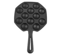 Ciieeo Molde para Takoyaki de Hierro Fundido Cavidades Bandeja para Horno Molde para Huevos de Codorniz Herramienta DIY para Cocina