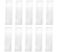 Ciieeo Moldes de Silicona para Marcapáginas Rectangulares Pequeños 10 Piezas, Moldes de Resina Epoxi DIY para Manualidades Escolares, Herramienta Flexible para Crear Marcadores