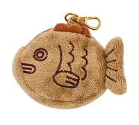 Ciieeo Monedero de Felpa Forma de Pez Japonés, Bolso Pequeño para Guardar Monedas, Cartera de Muñeca Cierre de Cremallera, Accesorio Práctico para Mujer y Uso Diario