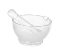 Ciieeo Mortero de Vidrio con Mano para y Cocina Triturador de y Especias para Científico Mezclador para Polvo Medicinal y Usos Múltiples
