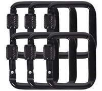 Ciieeo Mosquetones Cuadrados para Exteriores 6 Piezas Cierre Resistente para Senderismo Hebillas Duraderas Multicolor para Camping y Accesorios Portátiles