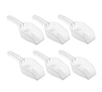 Ciieeo Multiusos Para Alimentos De Cocina 6 Piezas, Pala De Hielo Grande Transparente De Antioxidante, Ergonómica Para Bar, Buffet y Uso Doméstico