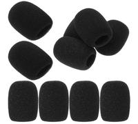 Ciieeo Negro 10 Fundas Protectoras de Esponja Reduce de y Cómodo para Micrófono de Solapa para Conferencias y Entornos Ruidosos