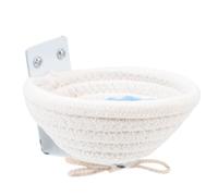 Ciieeo Nido para Cría de Pájaros Pequeño Tejido Cuerda de Algodón Jaula Colgante Segura y Cómoda para Canarios Loros y Aves Pequeñas Lugar de Descanso y Juego sin Olor