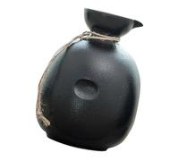 Ciieeo Olla de Vino Japonesa de Cerámica Negra 250 Ml, Jarra Vintage para Sake y Bebidas Alcohólicas, Hervidor Tradicional para Uso Doméstico y Restaurante